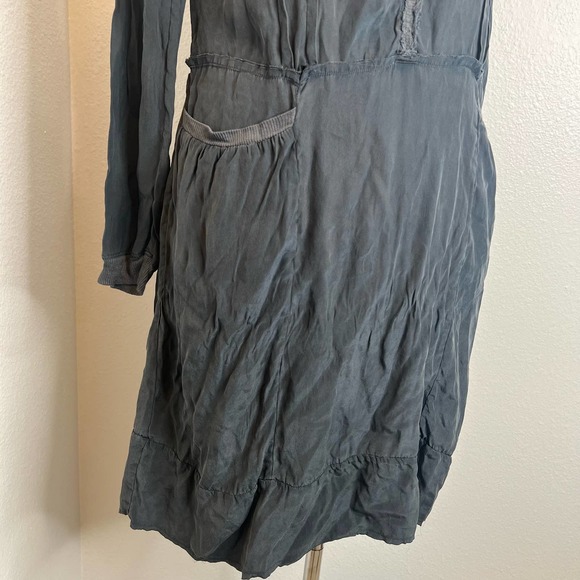 120% Silk Button Front Dress Made in Italy - Picture 3 of 8